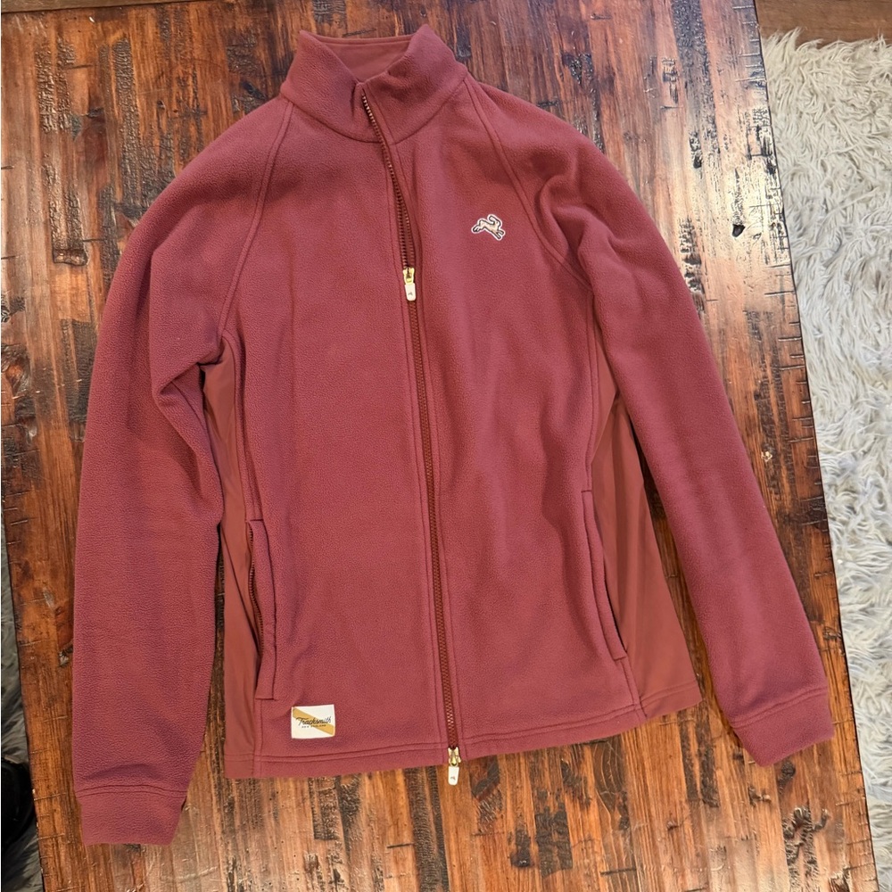 Tracksmith Salmon color Franklin Fleece Jacket